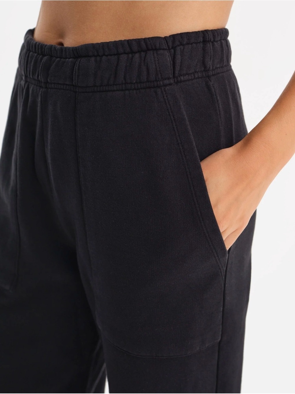 MATE the Label Black Wide Leg sweatpant